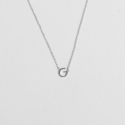 Silver Luxe Initial Necklace