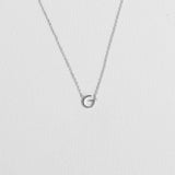 Silver Luxe Initial Necklace