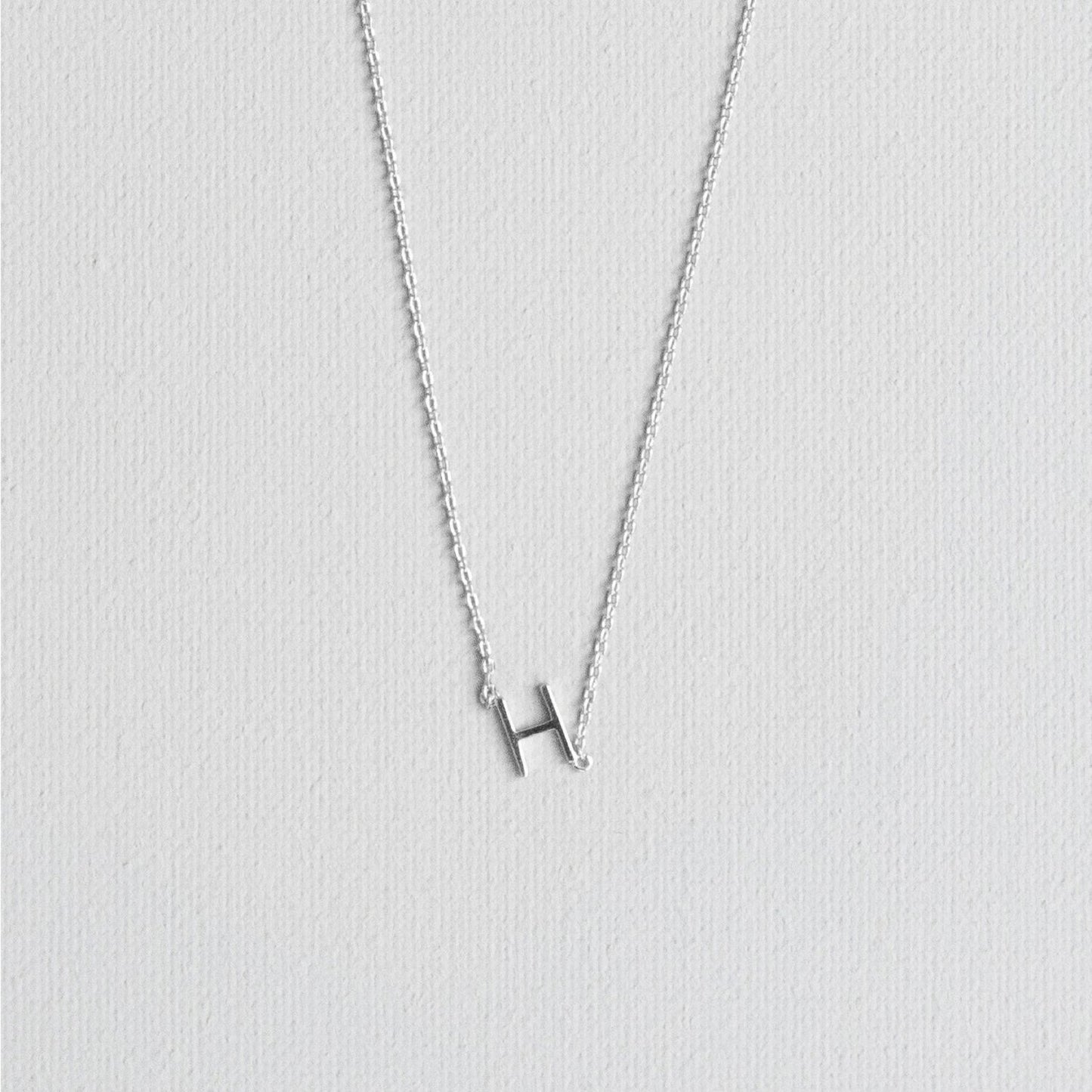 Silver Luxe Initial Necklace