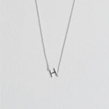 Silver Luxe Initial Necklace