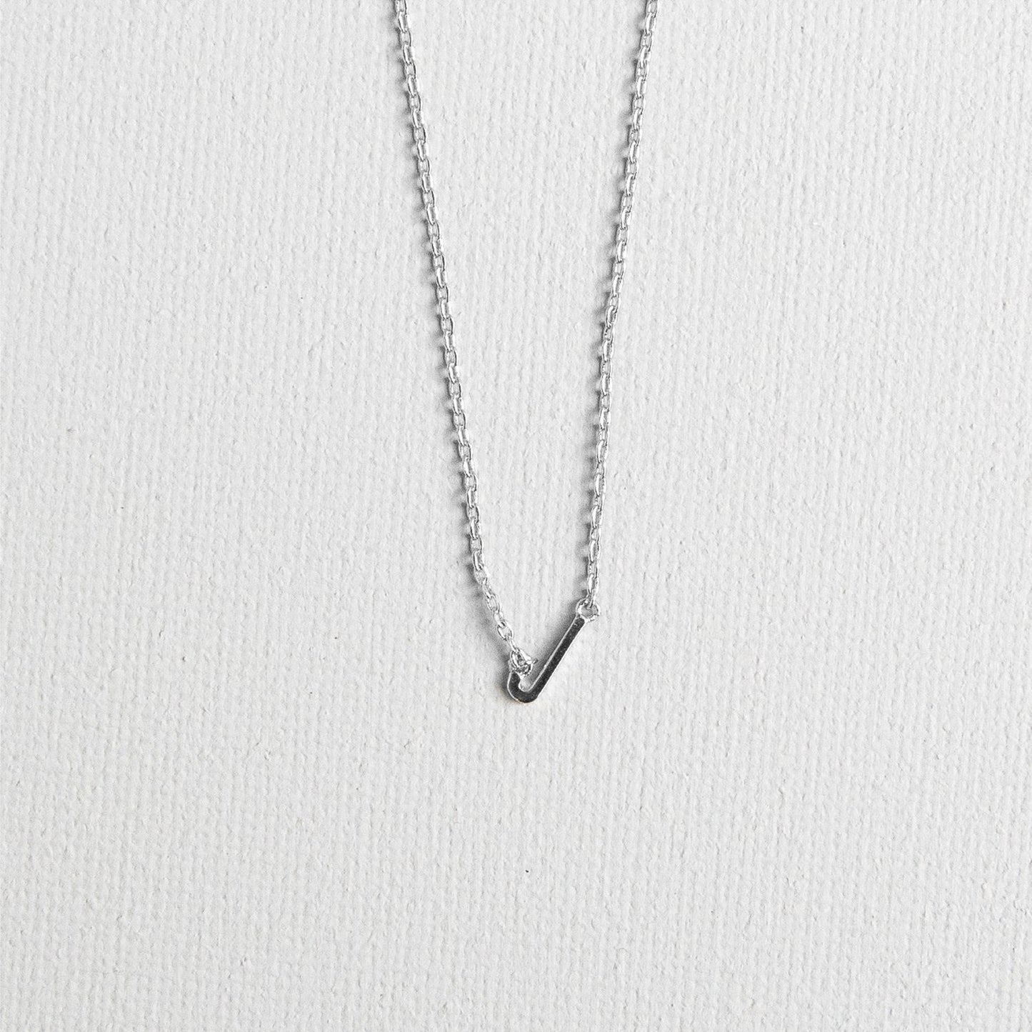 Silver Luxe Initial Necklace