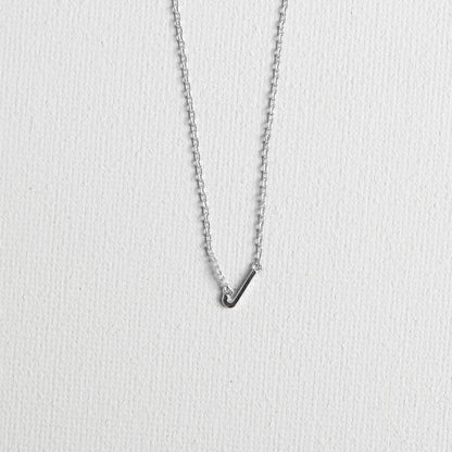 Silver Luxe Initial Necklace