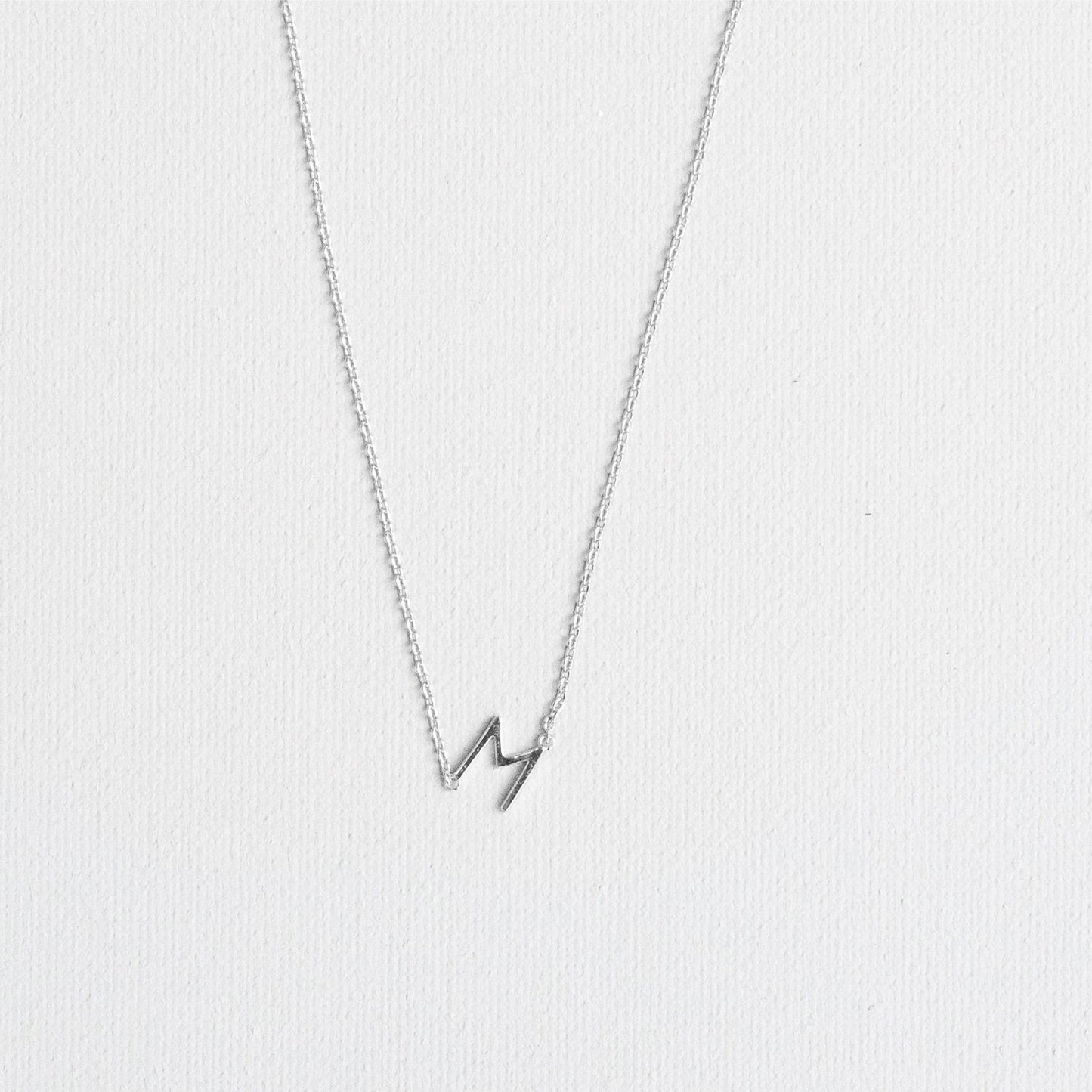 Silver Luxe Initial Necklace