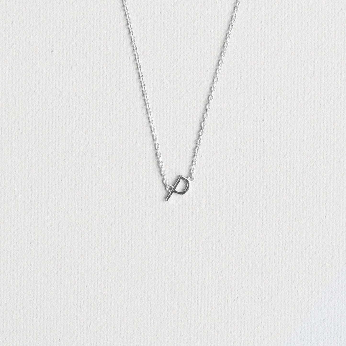 Silver Luxe Initial Necklace