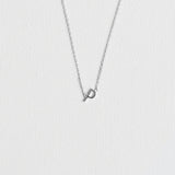 Silver Luxe Initial Necklace