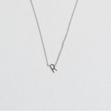 Silver Luxe Initial Necklace