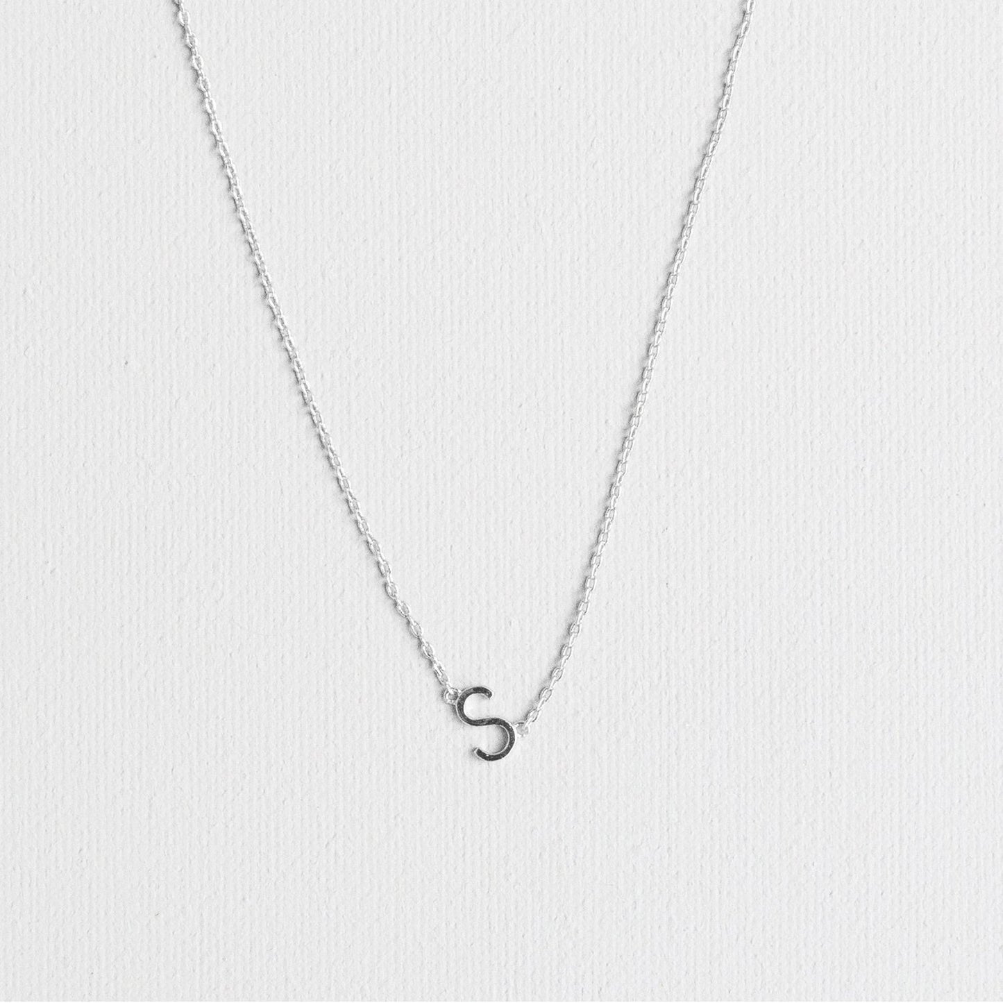 Silver Luxe Initial Necklace
