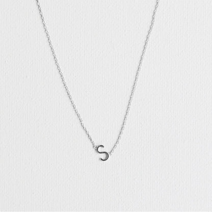 Silver Luxe Initial Necklace