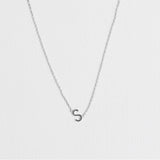 Silver Luxe Initial Necklace