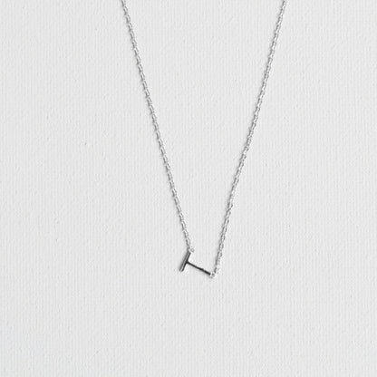 Silver Luxe Initial Necklace