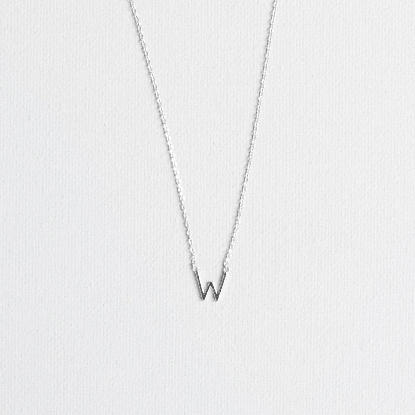 Silver Luxe Initial Necklace