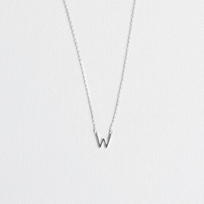 Silver Luxe Initial Necklace
