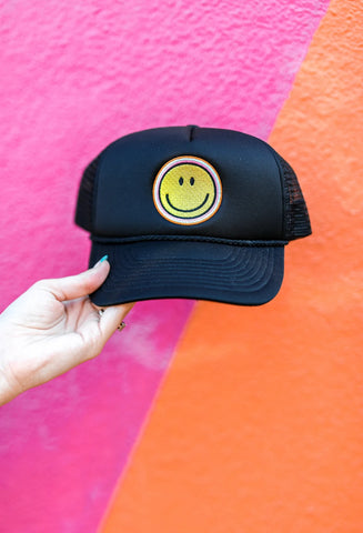 Smiley Embroidery Hat