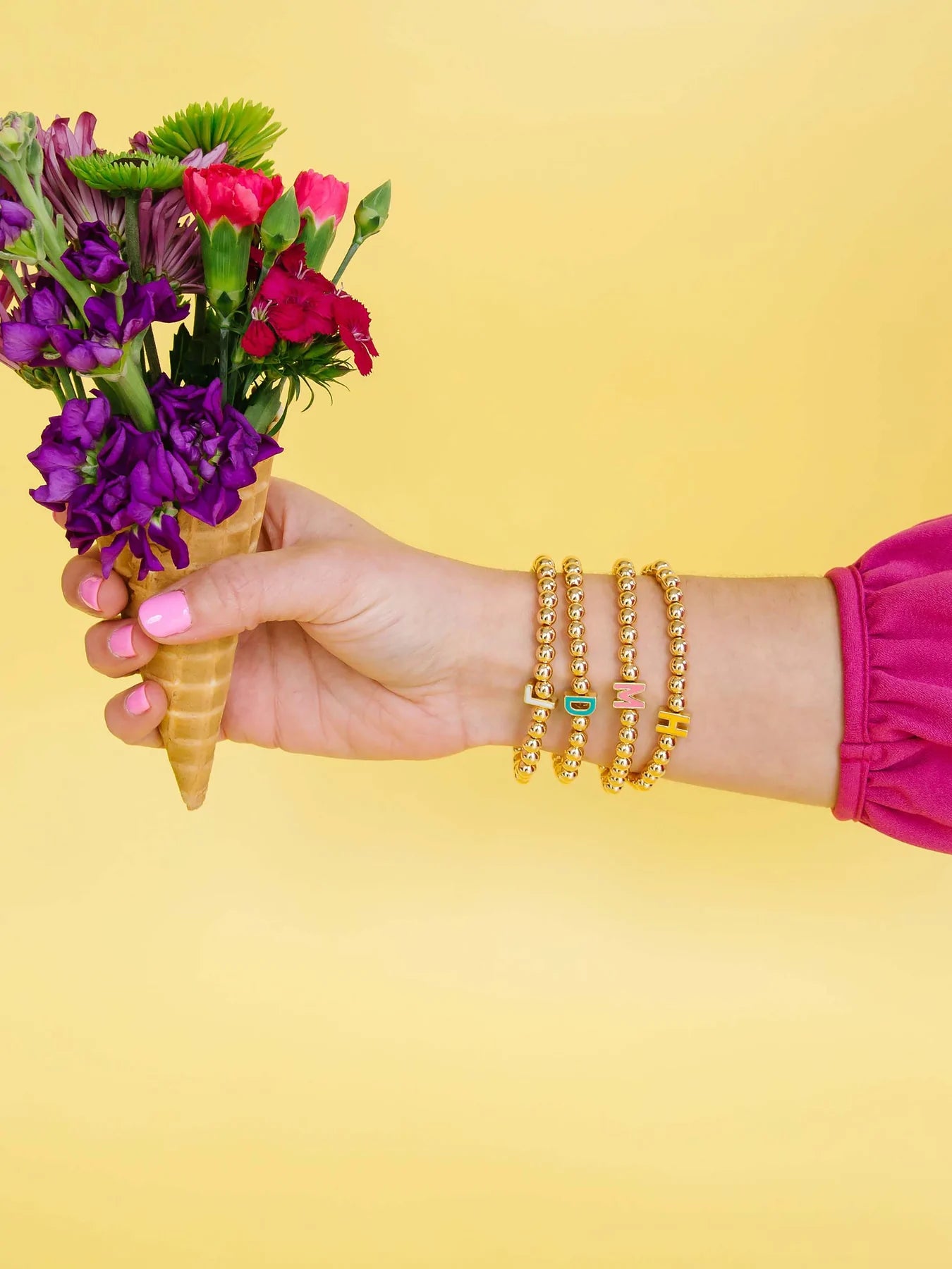 Monica Initial Bracelet