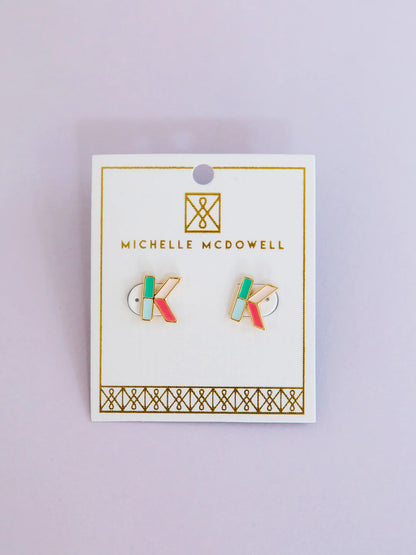 Olivia Initial Earrings