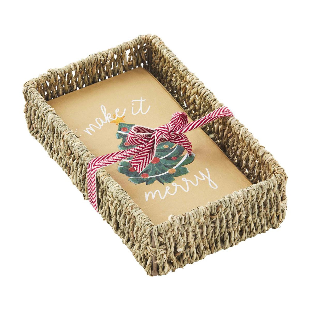 Make It Merry Guest Towel Basket Sets