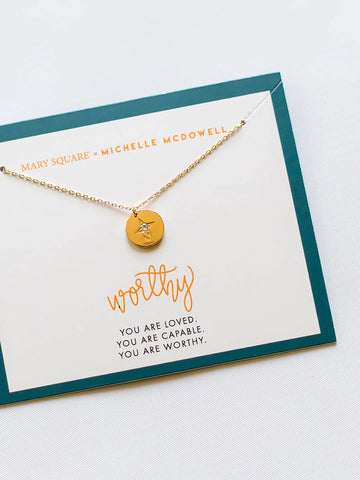 Worthy Inspirational Necklace