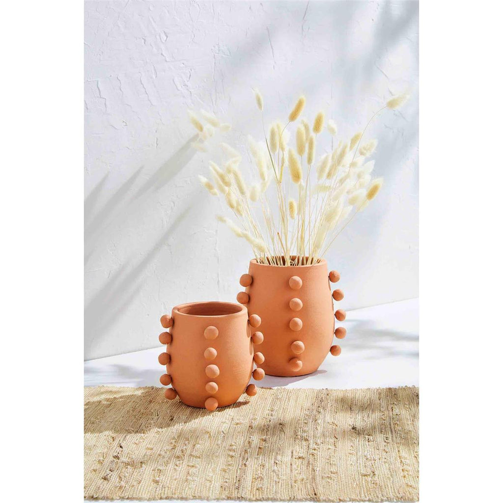 Terracotta Beaded Vase