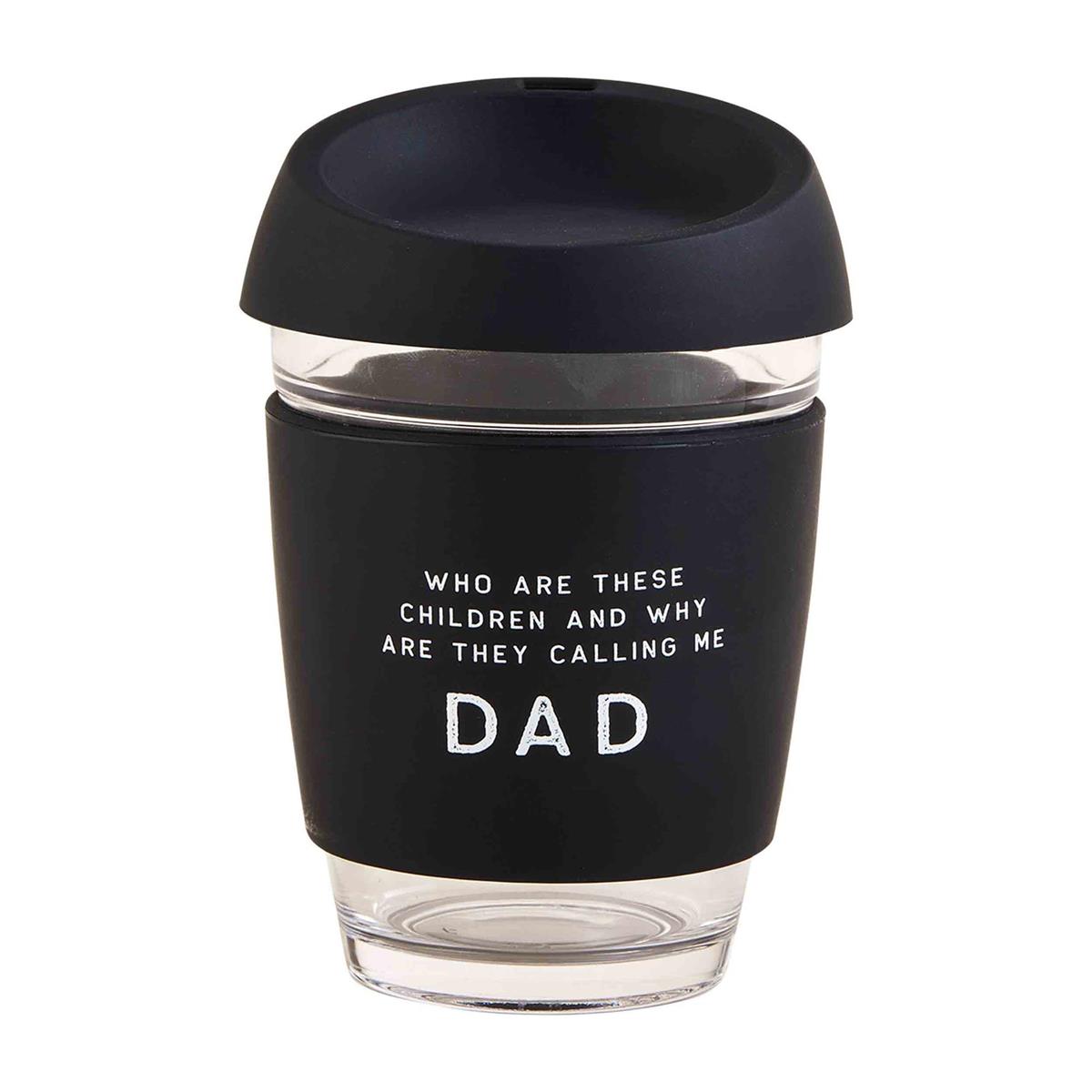 Dad Coffee Travel Glass