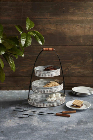 S'Mores Tiered Server