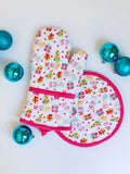 Happy Joyful Potholder Set