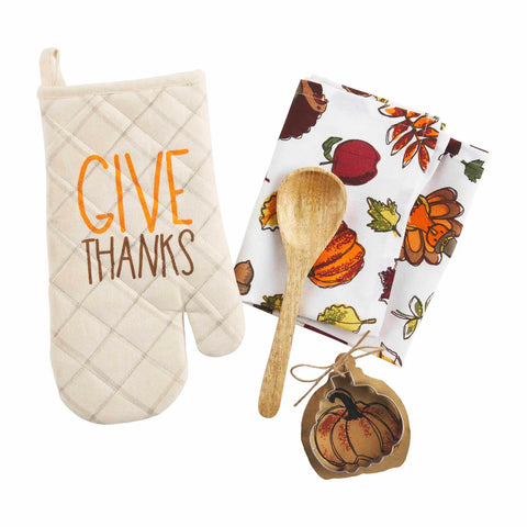 Thanksgiving Oven Mitt and Towel Set