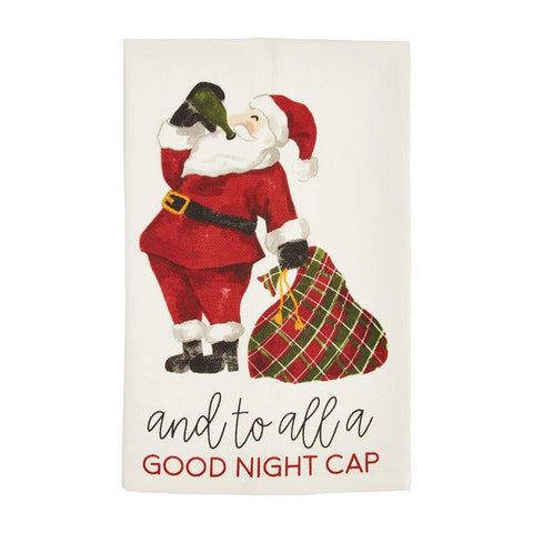 Night Cap Santa Towel