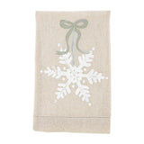 White Painted Christmas Towel