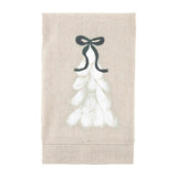White Painted Christmas Towel