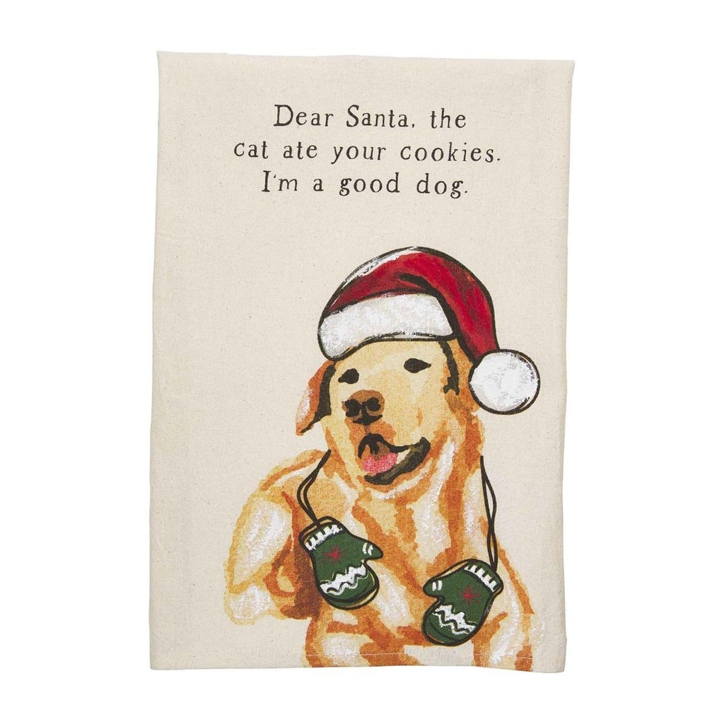 Dear Santa Dog Hand Towel