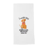 Pet Embroidered Towel