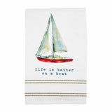 Lake Watercolor Tea Towel