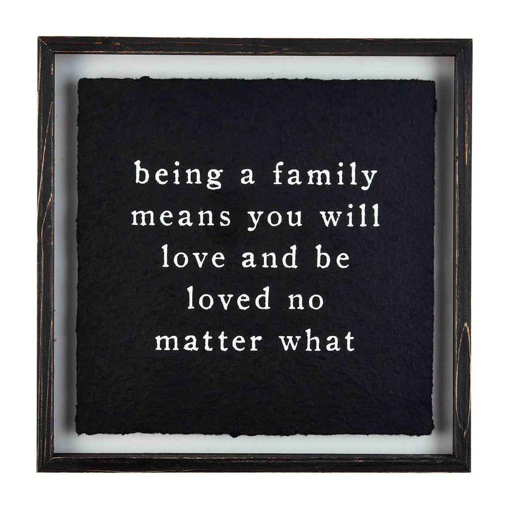Being A Family Black Frame