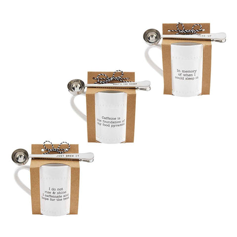Coffee Mug + Scoop Set