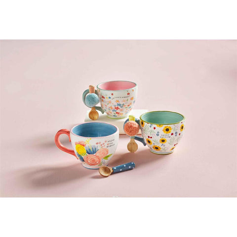 Floral Latte Mug Sets