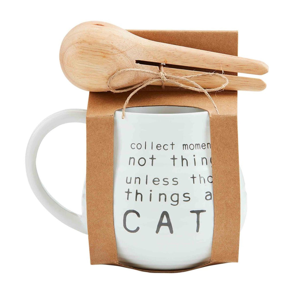 Cat Mug & Scoop Set