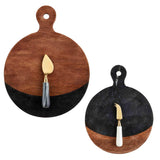 Black Natural Round Board Sets