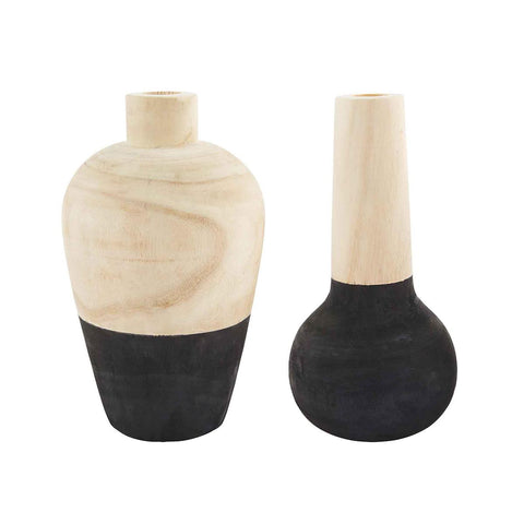 Black Two Tone Vases