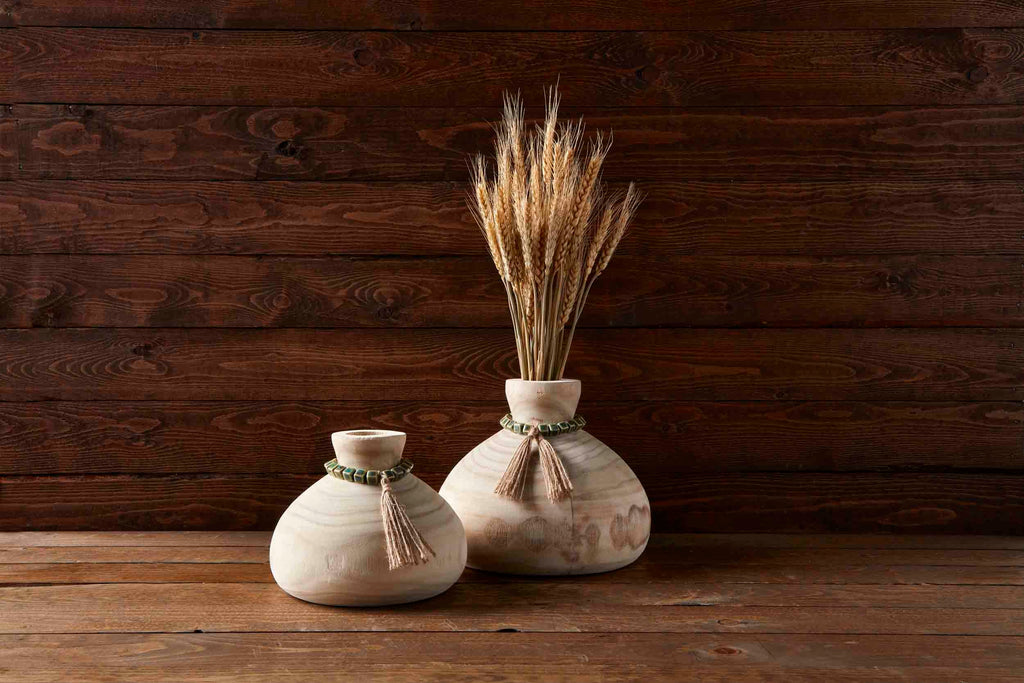 Paulownia Beaded Vase
