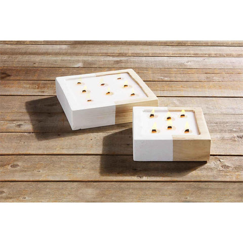Two-Tone Outdoor Candles