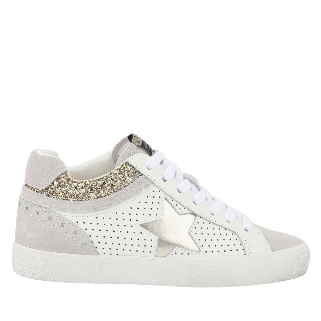 Bounce White Gold Sneakers
