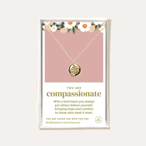 Compassionate | Disc Necklace