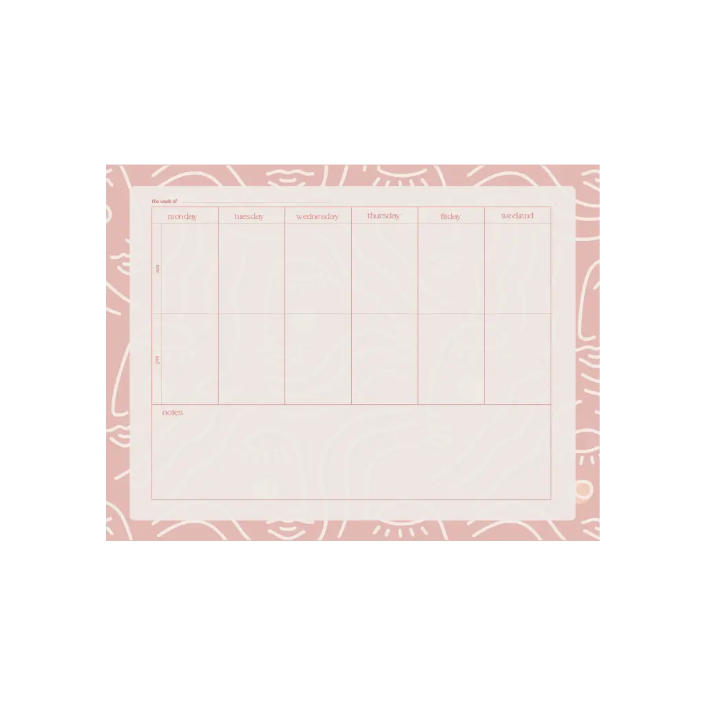 Tearaway Weekly Notepad Large