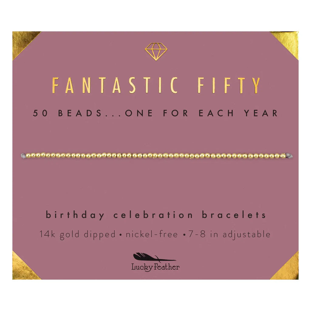 Milestone Birthday Bracelet | Fifty