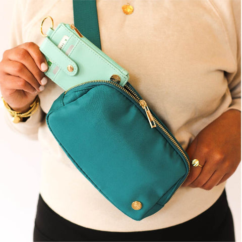 Belt Bag + Wallet Set | Brilliant Teal