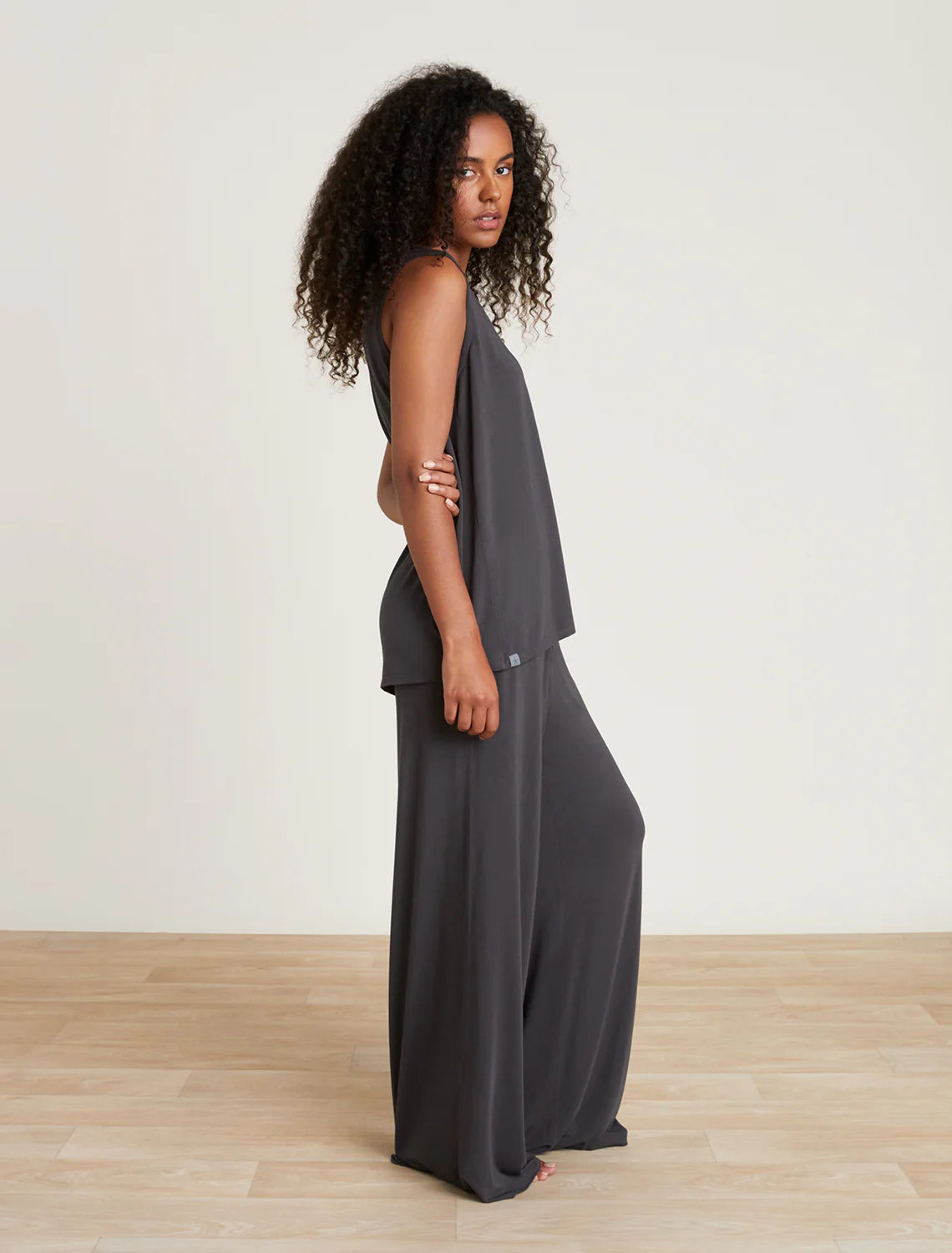 Luxe Milk Jersey Henley PJ Set | Carbon