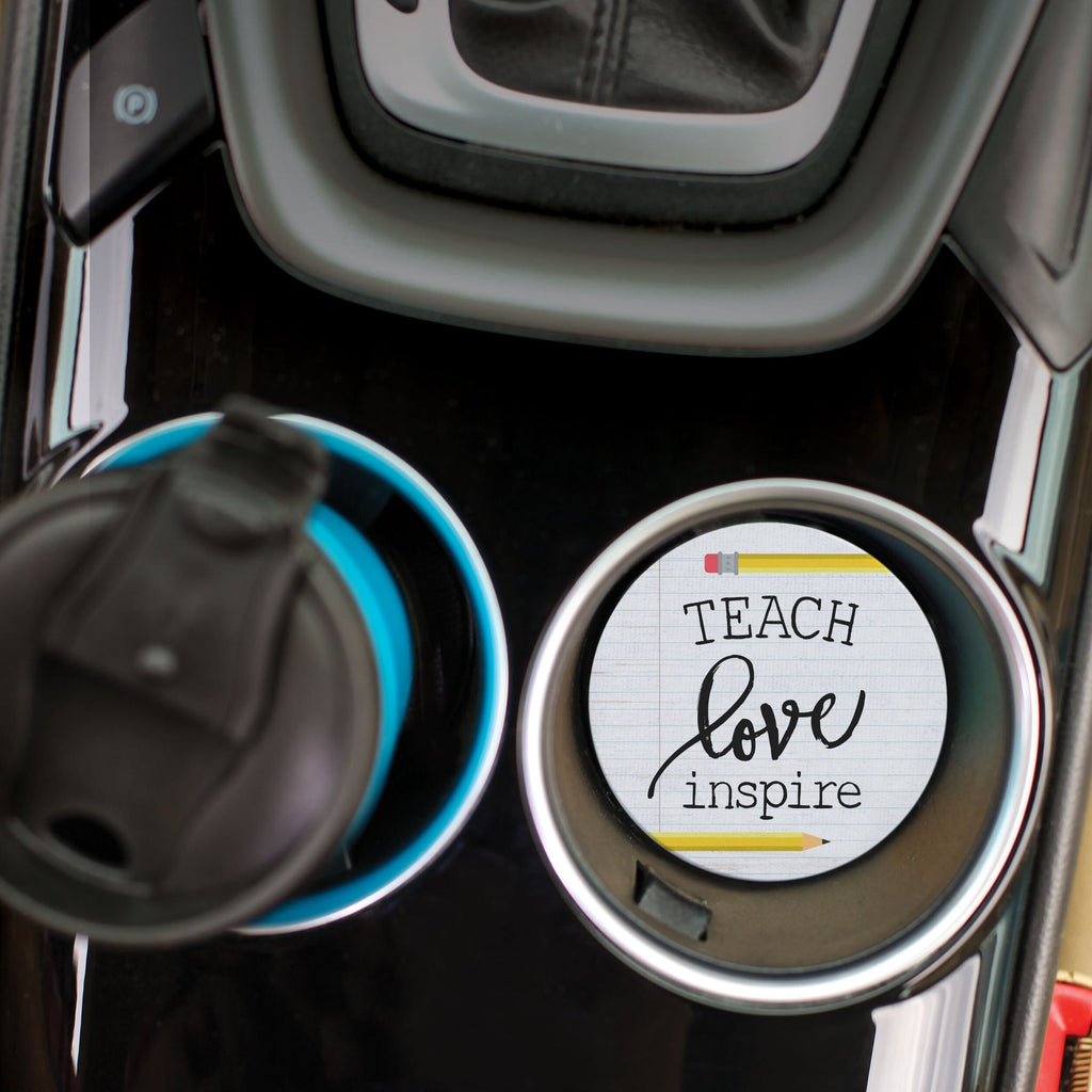 Teach Love Car Coaster