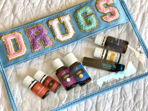 Chenille Letter Clear Pouch | Drugs
