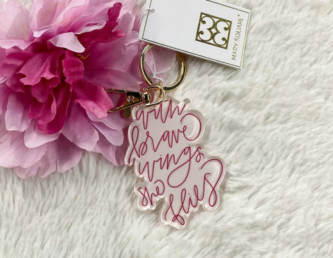 Acrylic Keychain | With Brave Wings