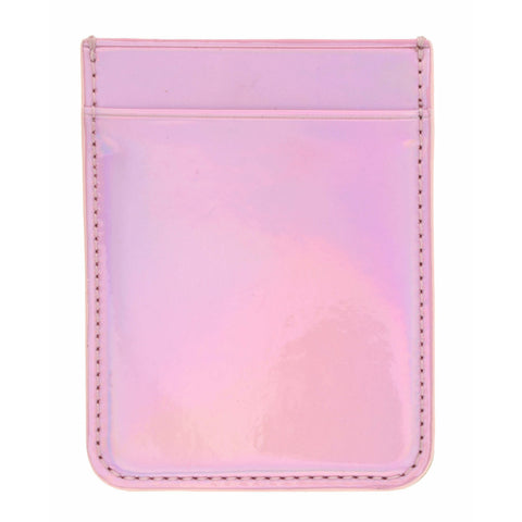 Pink Iridescent Phone Wallet